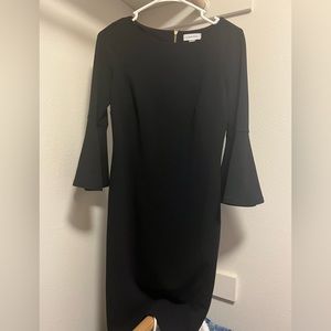 Calvin Klein black midi dress - Size 2